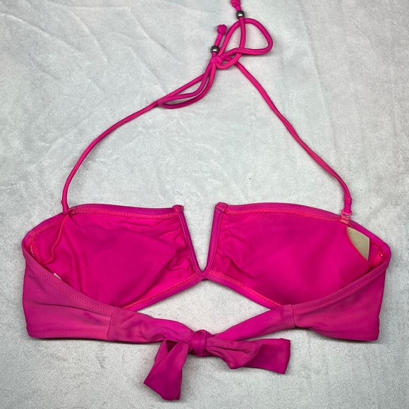 American Eagle Hot Pink Bikini Top Size S - Picture 3 of 3